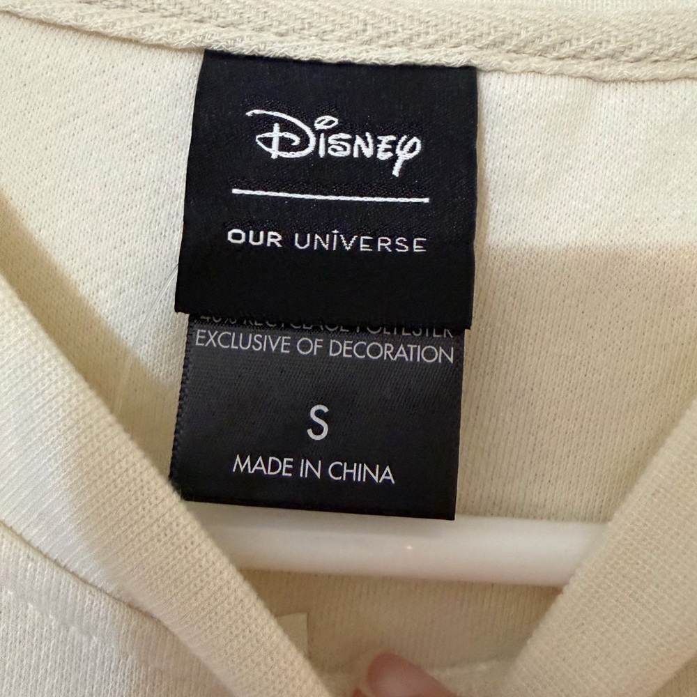 Our Universe Disney Lady and the Tramp Cream Crewneck Sweater with Navy Design - Picture 2 of 4